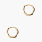 Rose-Tinted Angle Earrings