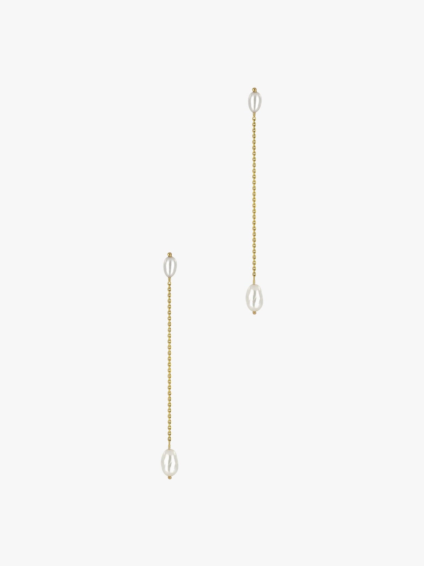 Long Pearl Shower Earrings