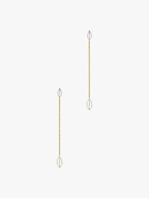 Long Pearl Shower Earrings