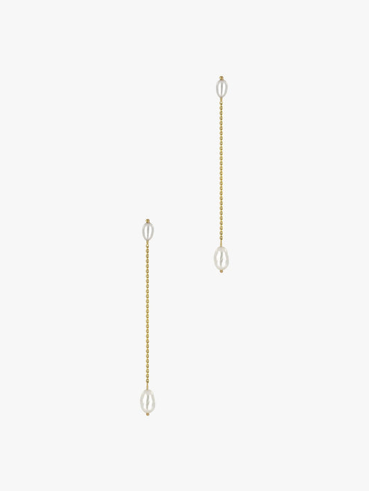 Long Pearl Shower Earrings