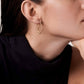 Round Flow Asymmetric Earrings