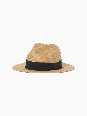 Straw Hat with Grosgrain Band