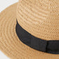 Straw Hat with Grosgrain Band