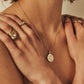 Diamond Detail In Gold Vermeil