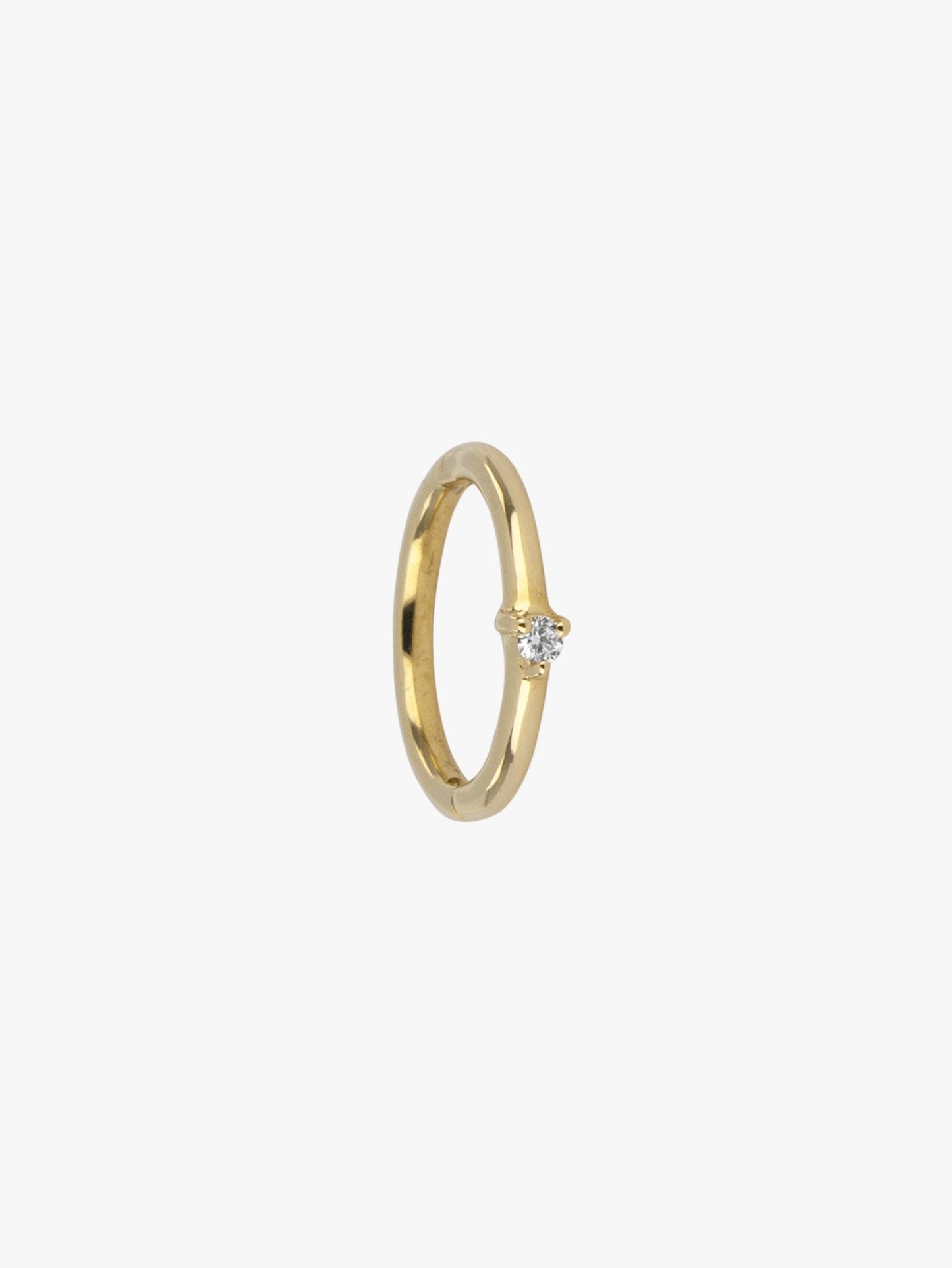 Diamond Hoop Earrings