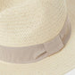 Straw Hat with Grosgrain Band