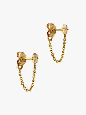 Diamond Chain Earrings