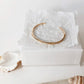 Brass Hammered Thin Cuff Bracelet