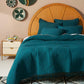 Lena-Stitched Velvet Quilt