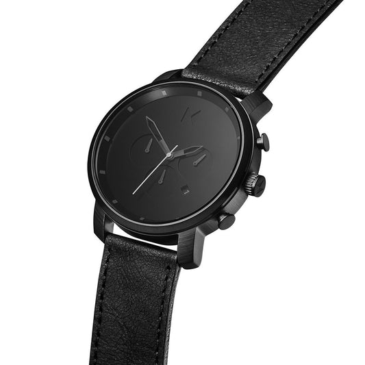 Black Leather Watch