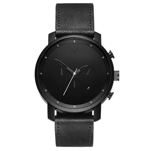 Black Leather Watch