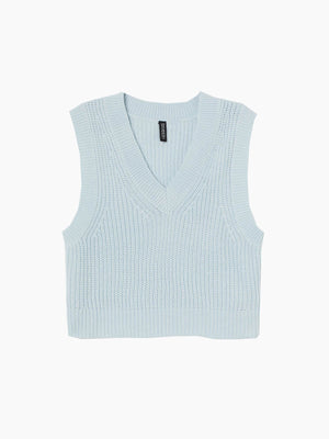 Wide sweater vest