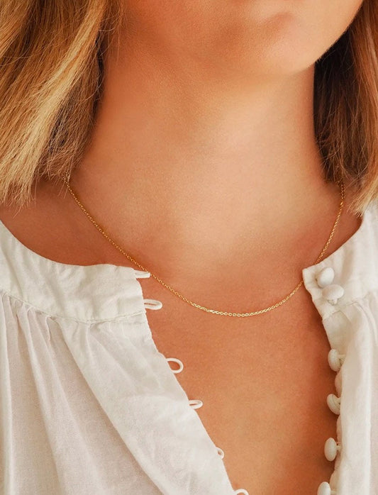 Beaches Mini Pearl Necklace Gold