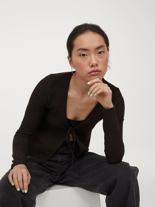 Ribbed cardigan