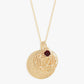 Solid Gold Small Round Necklace