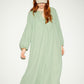 Long-sleeve Maxi Dress