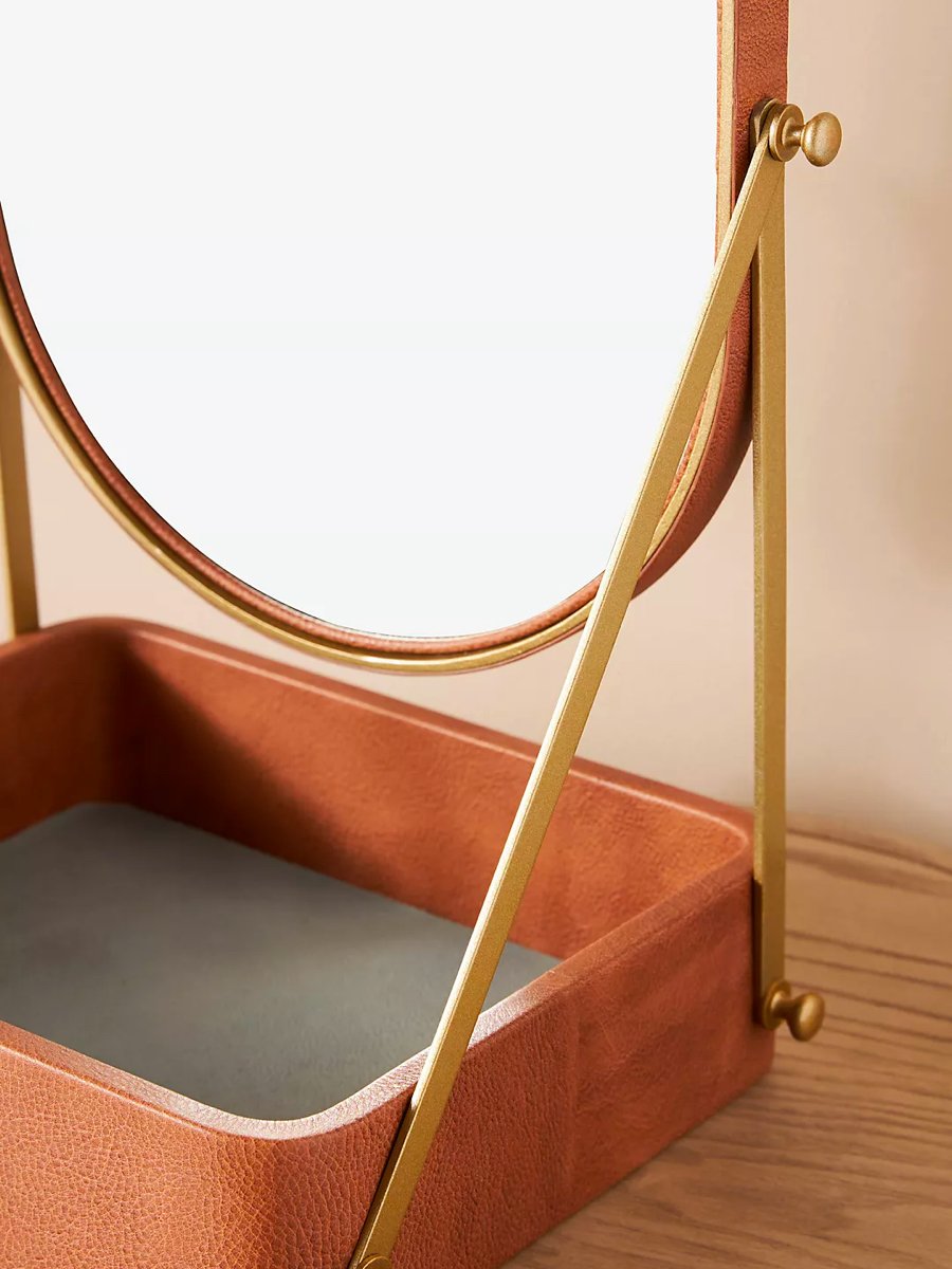 Oval Tabletop Mirror